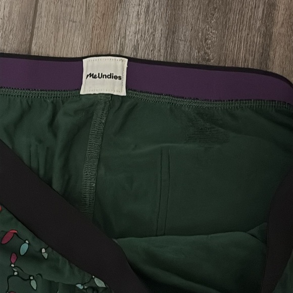 meundies lounge pants festive holiday Christmas “Light Me Up” medium bottoms - Picture 11 of 14